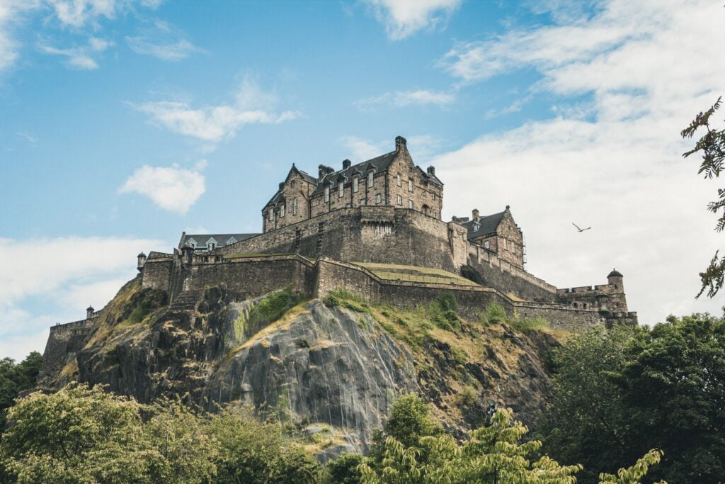 Szkocja zamek Edynburg